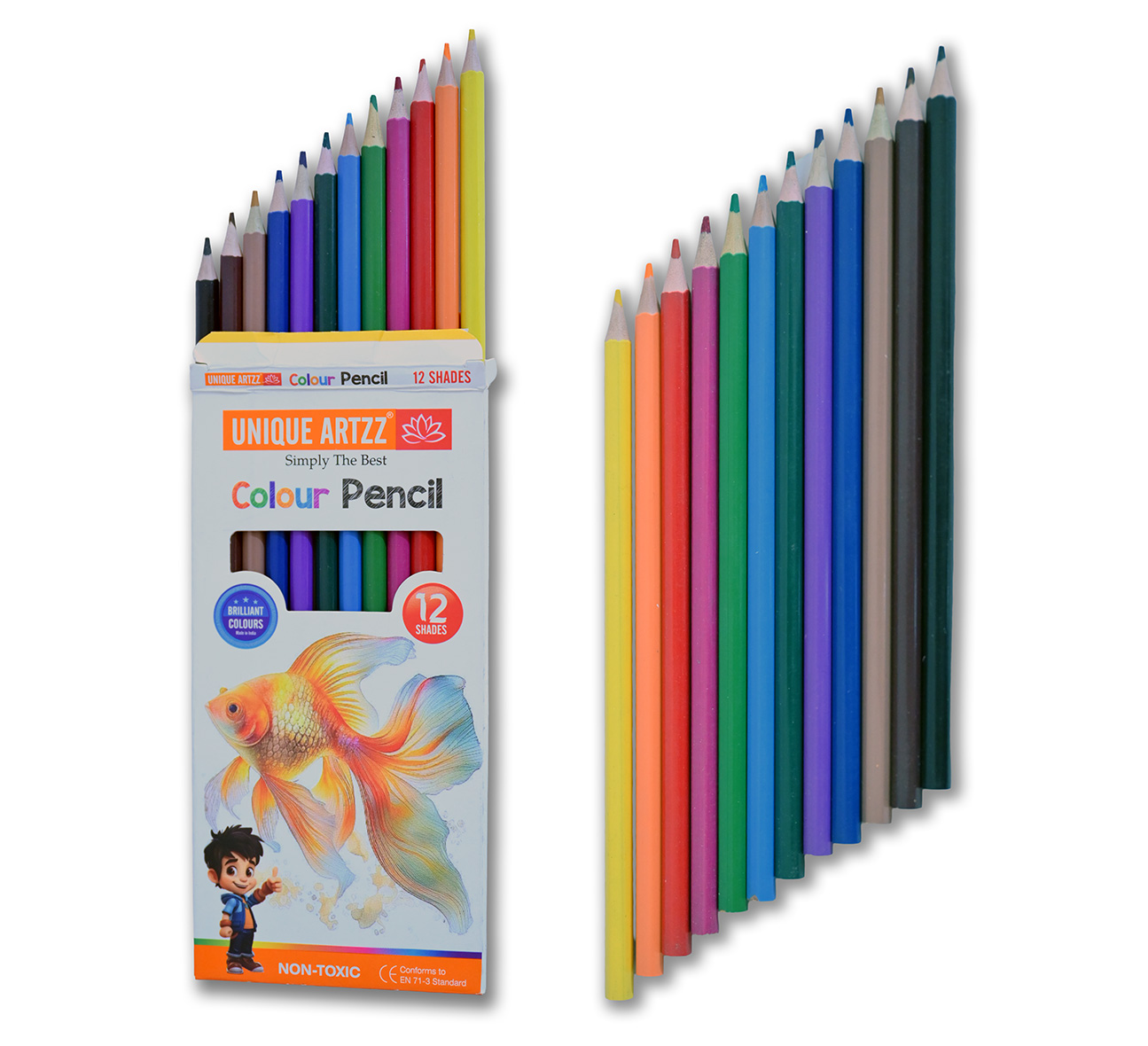 7 Inch 12 Shade Colour Pencils