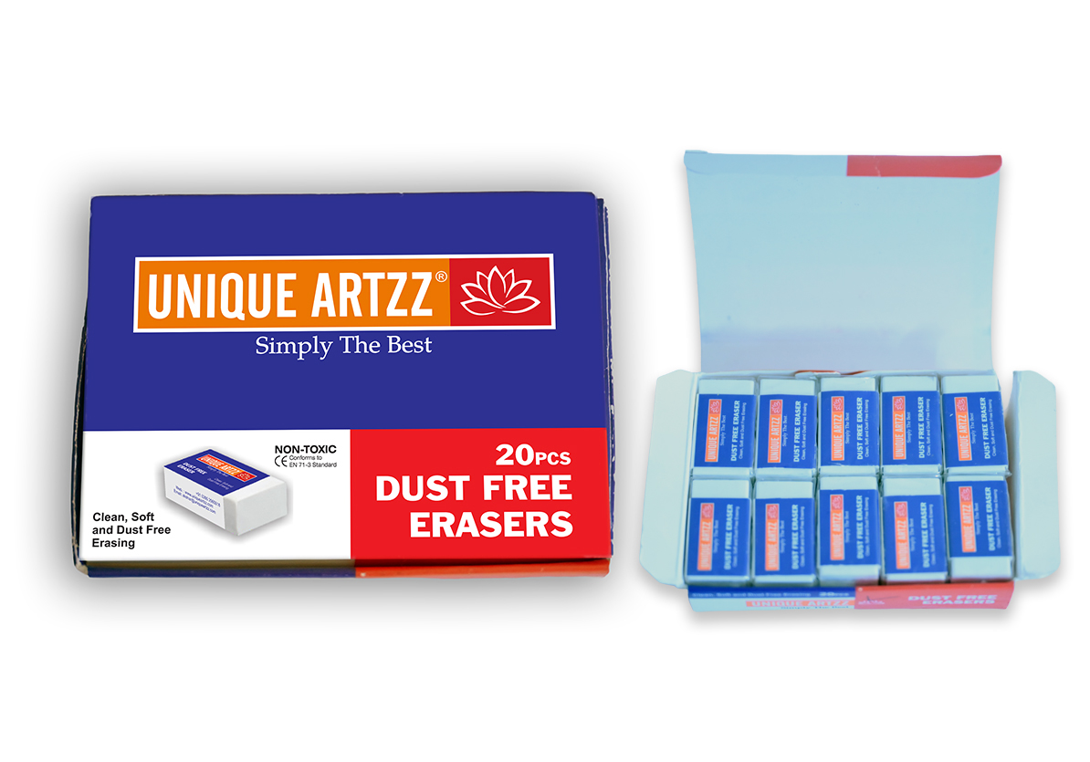 Dust-Free Erasers 20 pcs