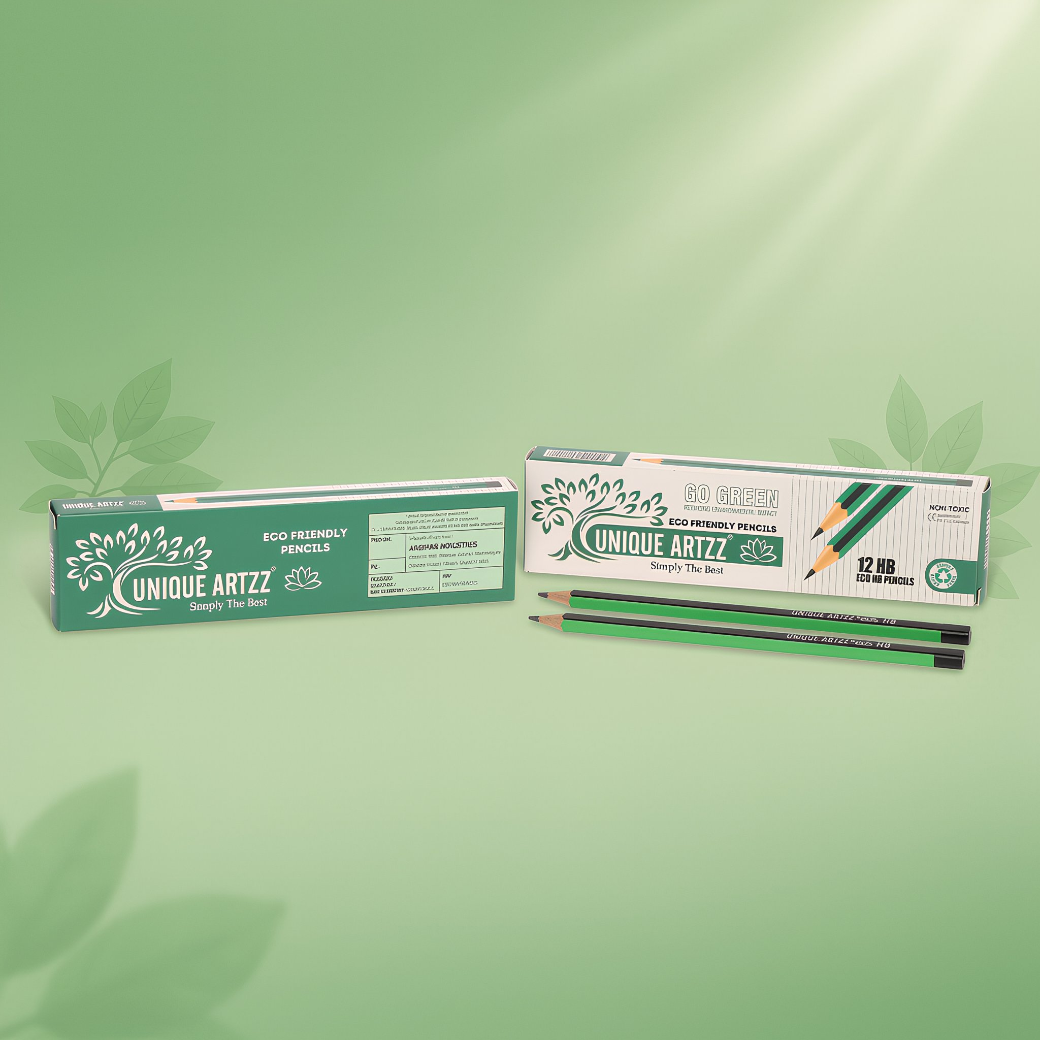 Unique Artzz Eco Pencils in Nature – Sustainable Manufacturing