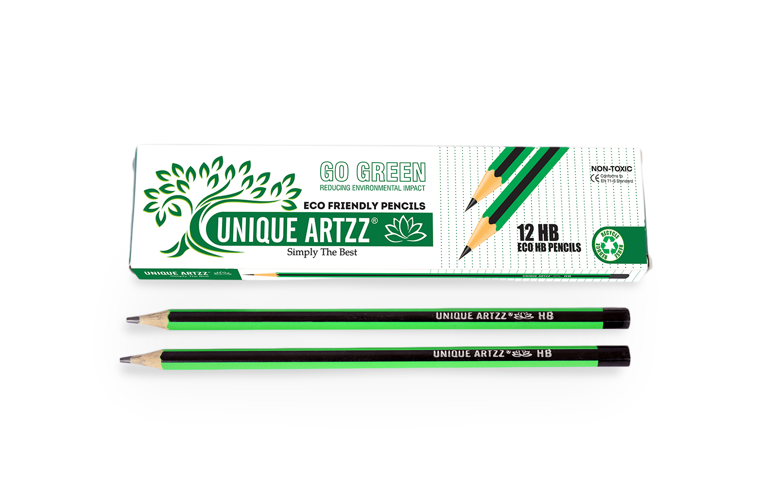 Go Green HB Pencils 12 pcs