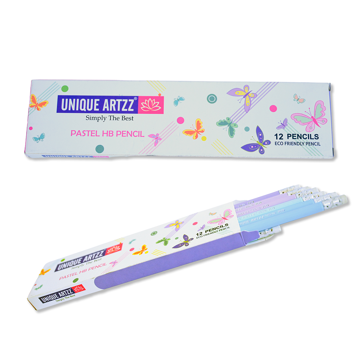 Pastel HB Pencil with Rubber Tip (12 pcs)