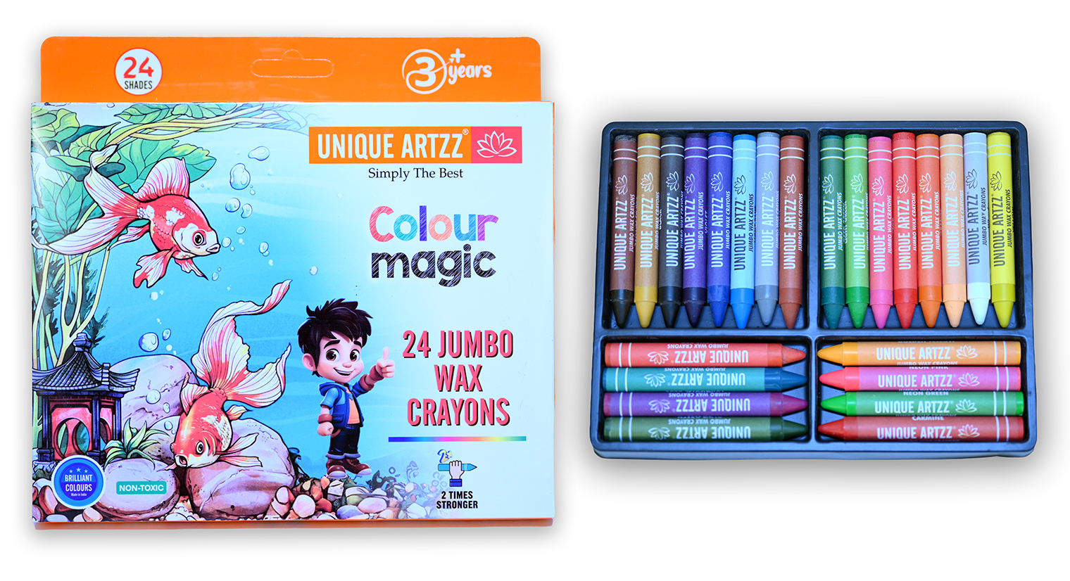 Jumbo Wax Crayon – 24 Shades
